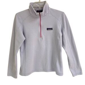 Patagonia Micro D 1/4 zip lavender fleece pullover sweatshirt women’s S